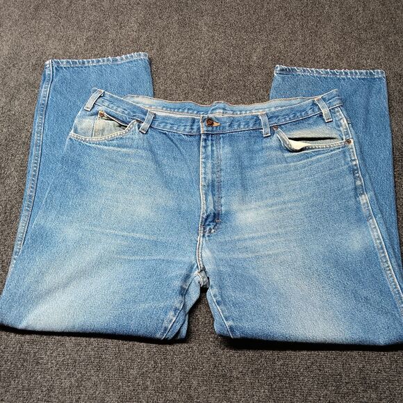 Dickies Jeans Men 42x32 Blue Relaxed Fit High Rise Straight Leg‎ Casual Pants - Picture 1 of 11